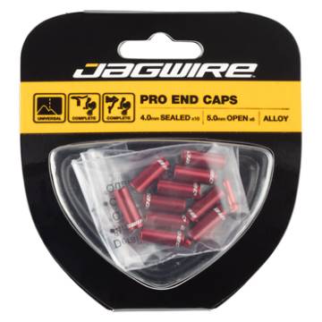 Jagwire End Cap Hop Up Kit mm Shift and mm Brake Red