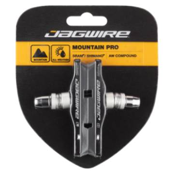 Jagwire Mountain Pro Brake Pads Threaded Post, Black