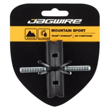 Jagwire Mountain Sport Brake Pads Smooth Post 53mm Pad, Black