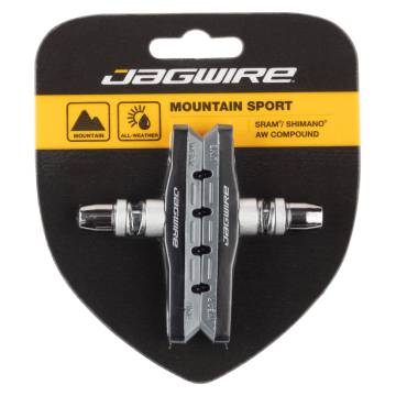 Jagwire Mountain Sport Brake Pads Threaded Post Gray