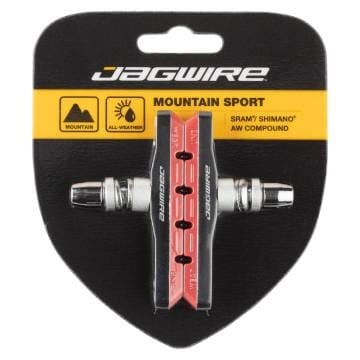 Jagwire Mountain Sport Brake Pads Threaded Post Red
