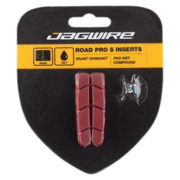 Jagwire Road Pro S Brake Pad Inserts for Wet Conditions SRAM/Shimano, Red