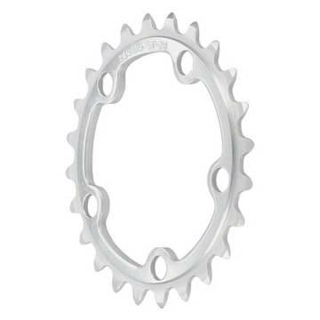 Sugino 32t x 74mm 5-Bolt Chainring, Anodized Silver