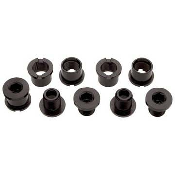 Problem Solvers Double Chainring Bolts Black Alloy