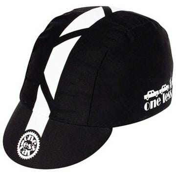 Pace Sportswear Traditional One Less Car Cycling Cap: Black