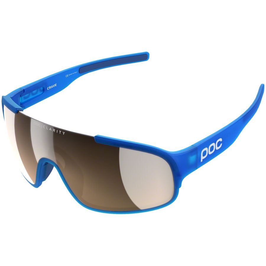 Poc aspire sunglasses transparent blue brownsilver mirror 1 1