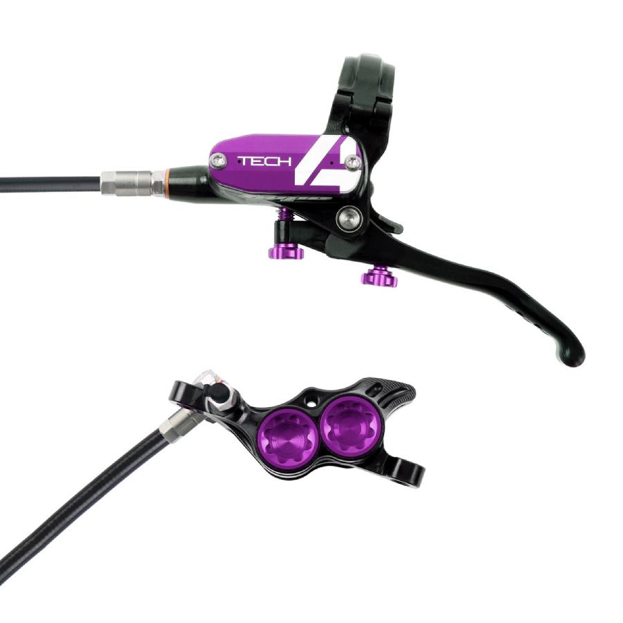 Hope tech 4 e4 no rotor black hose black purple