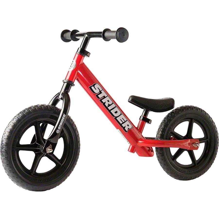 thumbnail interactive-video image 1 of Strider 12 Classic Balance Bike For Kids – Lightweight, Adjustable, Blue Steel Frame (Boys & Girls) 1 of 4