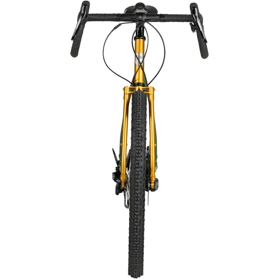 All-City Gorilla Monsoon Bike 650b Steel APEX Tangerine Evergreen - Image 4