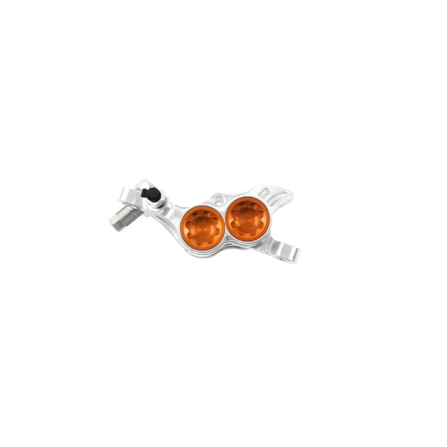 Hope tech 4 e4 brake complete calipers hbspc87c silver orange