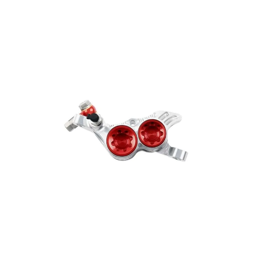 Hope tech 4 v4 brake complete calipers hbspc86r silver red