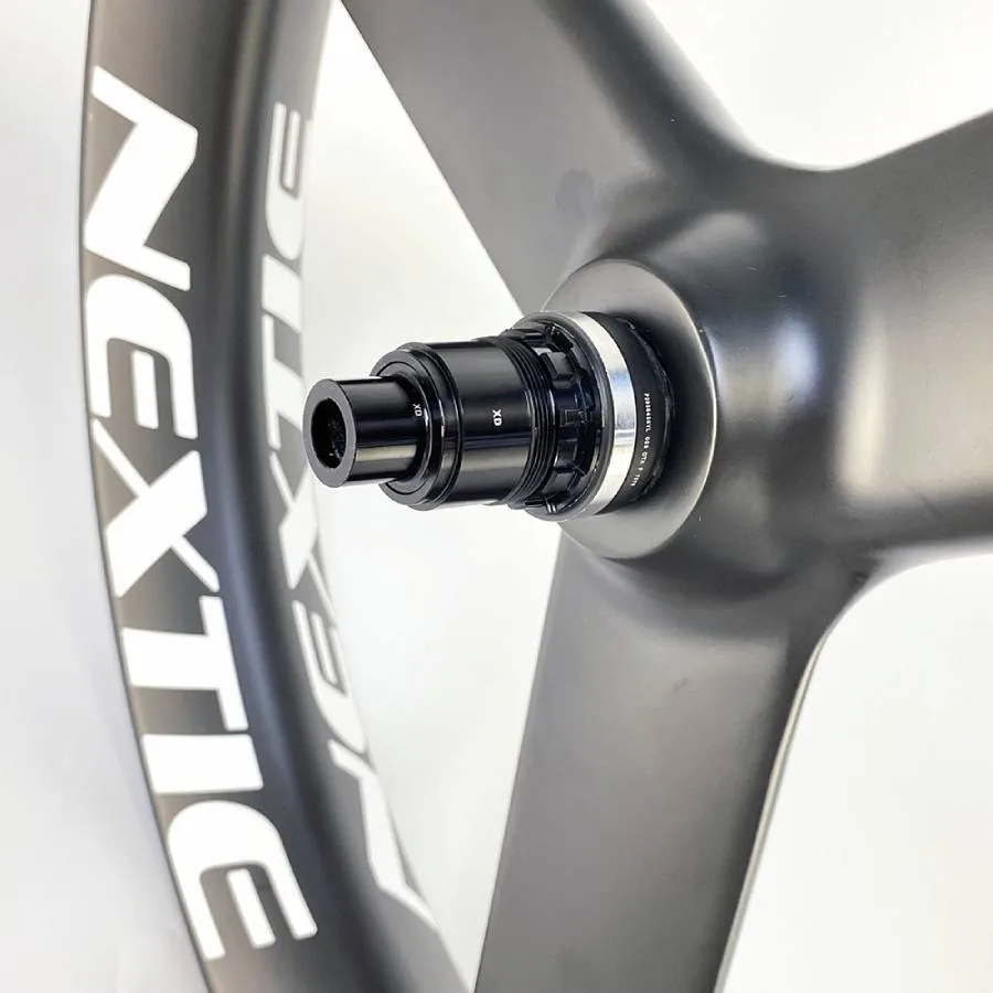 [wild dragon ii]  26" carbon tri-spoke fat bike wheelset 90mm - image 4