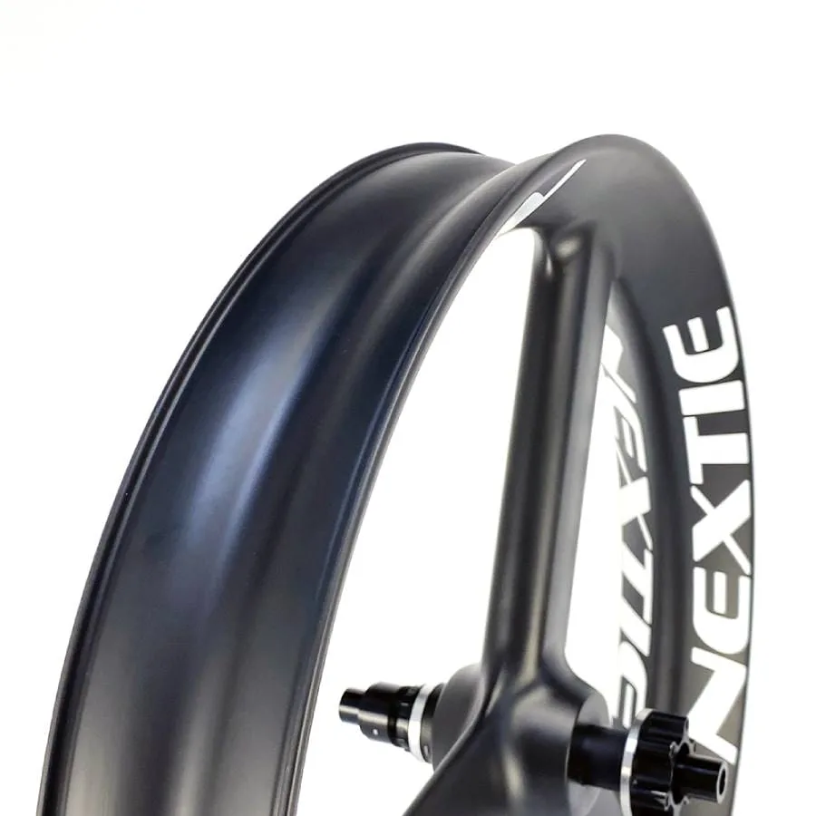 [wild dragon ii]  26" carbon tri-spoke fat bike wheelset 90mm - image 3