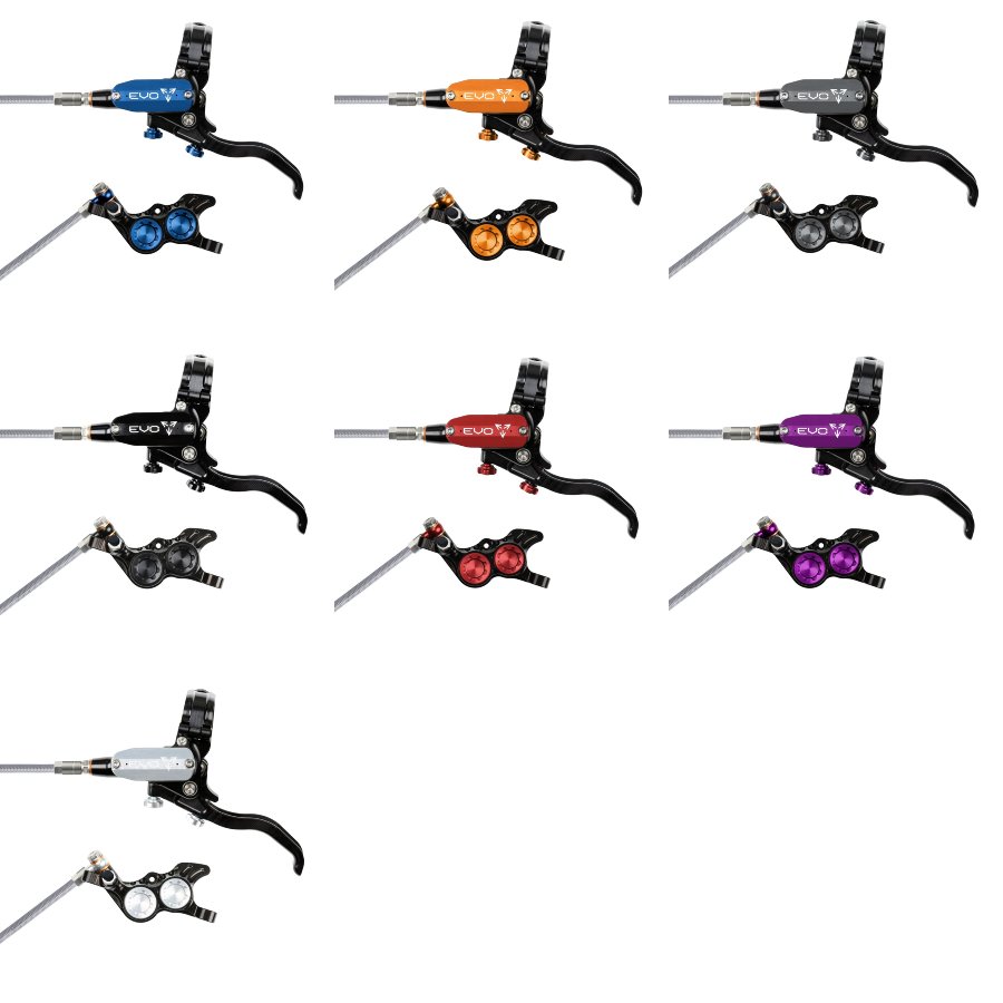 Hope Tech 4 EVO GR4 Braided No Rotor (Black) Brand New All Color Accent Options