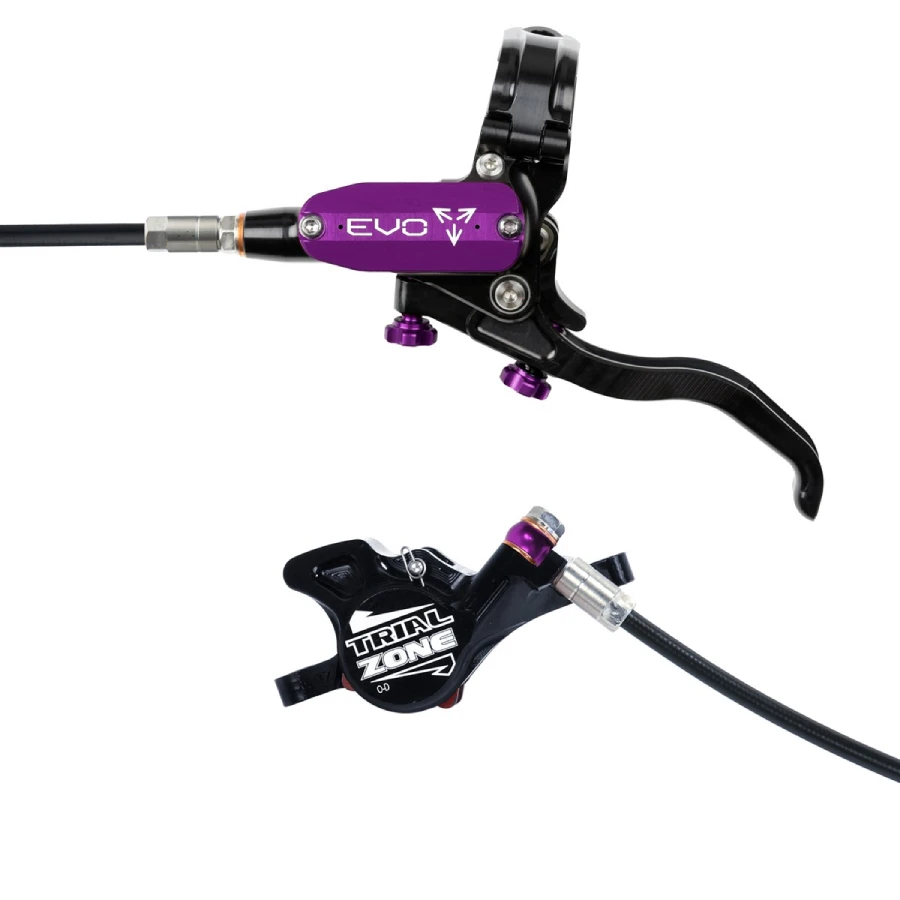 Hope Tech 4 EVO Trial Zone Brakes - No Rotor Brand New Purple