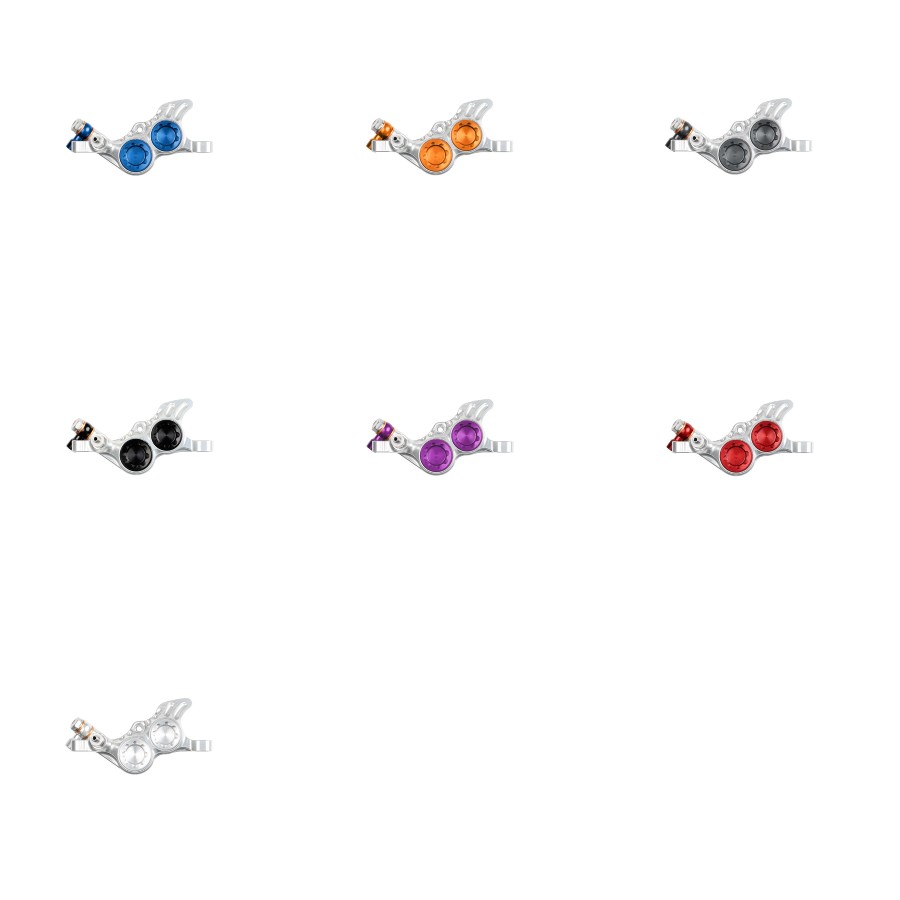 Hope Tech 4 Evo TR4 Complete Calipers Silver Color Accent Options Brand New